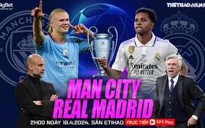 Nhận định Man City vs Real Madrid, tứ kết lượt đi Cúp C1 châu Âu (02h00 hôm nay 18/4)