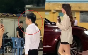 Con trai bầu Hiển thẫn thờ ra về, buồn đến mức 'quên' cả vợ hoa hậu Đỗ Mỹ Linh khi Hà Nội FC thua đau Nam Định