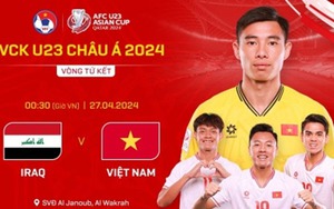 Lịch thi đấu bóng đá hôm nay 26/4: Xem trực tiếp U23 Việt Nam vs U23 Iraq