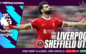 Nhận định bóng đá Liverpool vs Sheffield, vòng 31 Ngoại hạng Anh (01h30 hôm nay 5/4)