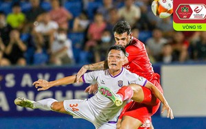 Cột dọc và xà ngang giúp Thể Công Viettel mang tin vui cho Nam Định