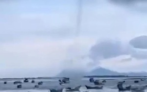 Vòi rồng trên vùng biển Khánh Hòa, làm hư hỏng nhiều tàu thuyền