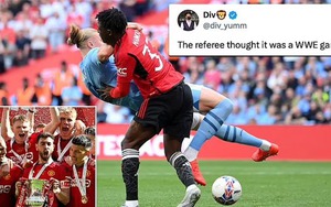 TRANH CÃI: Man City bị mất oan phạt đền sau khi sao trẻ MU 'vật ngã' Haaland ở chung kết cúp FA?
