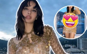 Lisa Blackpink khoe vóc dáng "đồng hồ cát" trong bộ trang phục xuyên thấu được thiết kế riêng