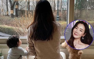 Sao phim 'Bản tình ca mùa Đông' Choi Ji Woo chia sẻ sâu sắc về việc làm mẹ muộn