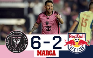 Sang Mỹ dưỡng già, Messi góp công vào cả 6 bàn thắng giúp Inter Miami 'đánh tennis' ở MLS