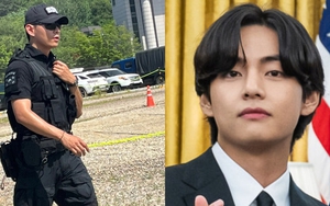 Hình ảnh mới của V BTS trong quân phục 'đốn tim' người hâm mộ