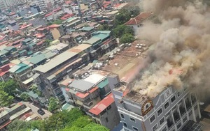 Khống chế đám cháy tại khách sạn trên phố Hoàng Ngọc Phách, Hà Nội