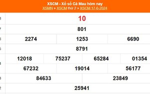 XSCM 17/6, kết quả xổ số Cà Mau hôm nay 17/6/2024, trực tiếp xổ số hôm nay