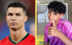 Con trai Ronaldo khiến fan 'nhức mắt' khi mặc áo của tuyển Đức, nhưng thái độ của ông bố mới bất ngờ