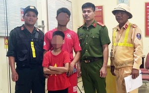 Bàn giao cháu bé đạp xe đi lạc trên cao tốc Hà Nội - Hải Phòng cho gia đình