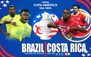 Nhận định bóng đá Brazil vs Costa Rica (8h00, 25/6), vòng bảng Copa America 2024