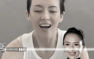 Chương Tử Di mặt mộc, thể hiện sức bền trong bài tập gym