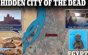 Phát hiện 'Thành phố người chết' ẩn giấu hơn 300 ngôi mộ xác ướp gia đình ở Ai Cập