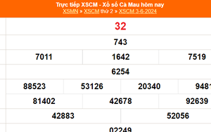 XSCM 3/6, kết quả xổ số Cà Mau hôm nay 3/6/2024, KQXSCM ngày 3 tháng 6