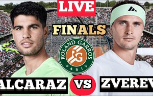 Link xem trực tiếp tennis Alcaraz vs Zverev, chung kết Roland Garros 2024 (19h30 hôm nay)