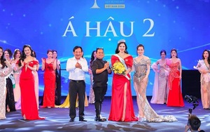 Á hậu đăng tâm thư cám ơn chồng Giáo sư trông con cho cô thi sắc đẹp