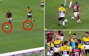 Độc lạ bóng đá Brazil: Penalty được trao sau một tình huống 'kỳ lạ nhất lịch sử' 
