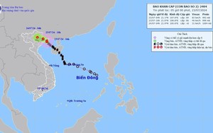 Bão số 2 suy yếu thành áp thấp nhiệt đới