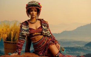 Lydie Vũ mang trang phục thổ cẩm Tây Bắc lên sân khấu Miss Supranational 2024