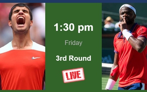 Link xem trực tiếp Alcaraz vs Tiafoe, vòng 3 Wimbledon 2024 (19h30 hôm nay)