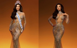 Lydie Vũ trình diễn trang phục dạ hội “Galaxy Gown" tại Chung kết Miss Supranational 2024