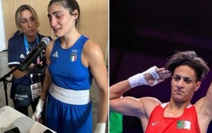 Cộng đồng mạng bàng hoàng với cú đấm 'trời giáng' của võ sỹ chuyển giới Algeria khiến đối thủ xin thua tại Olympic 2024