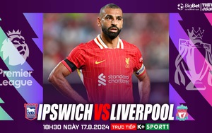 Nhận định, soi tỷ lệ Ipswich vs Liverpool, Ngoại hạng Anh vòng 1 (18h30, 17/8)