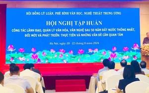 Khai mạc Hội nghị tập huấn lý luận, phê bình văn học, nghệ thuật năm 2024