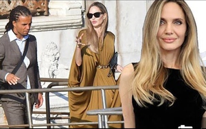 Angelina Jolie cùng rời khỏi khách sạn ở Venice với một người đàn ông mới, làm dấy lên tin đồn tình cảm  