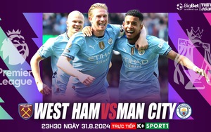 Nhận định, soi tỷ lệ West Ham vs Man City (23h30, 31/8), vòng 3 Ngoại hạng Anh