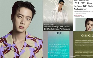 Trang web của Gucci bị sập sau khi thông báo Jin BTS trở thành Đại sứ toàn cầu
