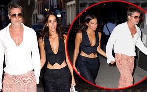 Brad Pitt và bạn gái diện đồ táo bạo đi chơi đêm