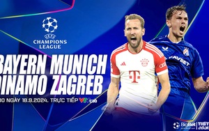 Nhận định, soi tỷ lệ Bayern Munich vs Dinamo Zagreb (2h00, 18/9), vòng đấu hạng Champions League 2024/25