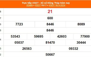 XSDT 16/9 - Kết quả xổ số Đồng Tháp hôm nay 16/9/2024 - KQXSDT ngày 16 tháng 9