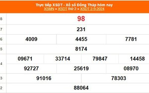 XSDT 2/9 - Kết quả xổ số Đồng Tháp hôm nay 2/9/2024 - Trực tiếp XSDT ngày 2 tháng 9