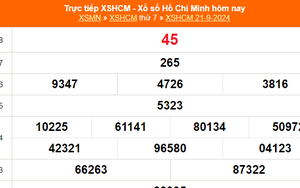 XSHCM 21/9 - XSTP thứ Bẩy - Kết quả xổ số Hồ Chí Minh hôm nay ngày 21/9/2024