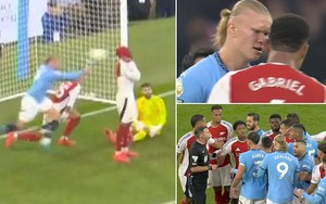 Haaland gây bão với hành động thiếu fair-play, căng thẳng lên đỉnh điểm sau trận hòa kịch tính giữa Man City và Arsenal