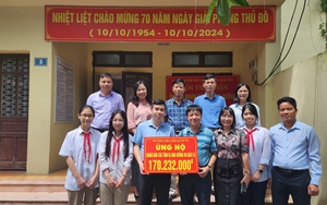 Thị xã Sơn Tây chung tay ủng hộ đồng báo bị thiệt hại do bão số 3