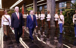 Bí thư Thứ nhất, Chủ tịch nước Cuba chủ trì Lễ đón chính thức Tổng Bí thư, Chủ tịch nước Tô Lâm
