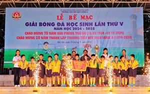 Trường Tiểu học Dịch Vọng A tổ chức giải bóng đá chào mừng 70 năm Ngày giải phóng Thủ đô