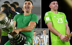 Thủ môn Argentina tái hiện lại màn ăn mừng 'thô lỗ' tại World Cup khiến CĐV phải ôm mặt xấu hổ