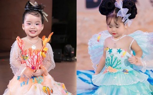 Mẫu nhí 2 tuổi Cherry Phạm biểu cảm đáng yêu trên sàn diễn thời trang