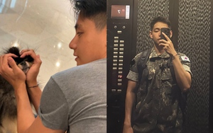 V BTS gây sốc nhóm trò chuyện của ARMY khi gửi ảnh mặc quân phục