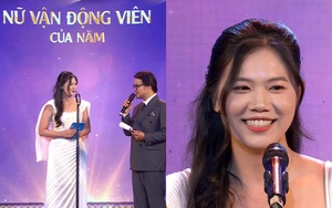 Nhan sắc xinh đẹp của Ánh Viên ở lễ trao giải Cúp Chiến thắng khiến CĐV ấn tượng