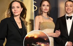 Angelina Jolie và con trai Knox hành động vì cộng đồng giữa thảm họa cháy rừng Los Angeles