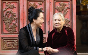 NSND Lan Hương xúc động trào nước mắt khi chụp bộ ảnh cùng mẹ