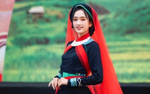 Hoa hậu Dương Trà Giang đẹp trong trẻo với trang phục đám cưới của người Tày