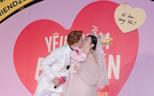 Trần Ngọc Vàng 'khoá môi' Kaithy Nguyễn tại buổi công chiếu 'Yêu nhầm bạn thân'