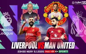 Nhận định, soi tỷ lệ Liverpool vs Man United 23h30 hôm nay 5/1, vòng 20 Ngoại hạng Anh
